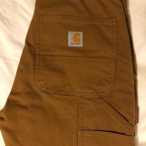 Carhartt burnt orange relaxed fit work jeans mens 30x30